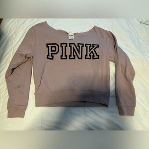 Victoria Secret Pink off the shoulder sweatshirt size medium